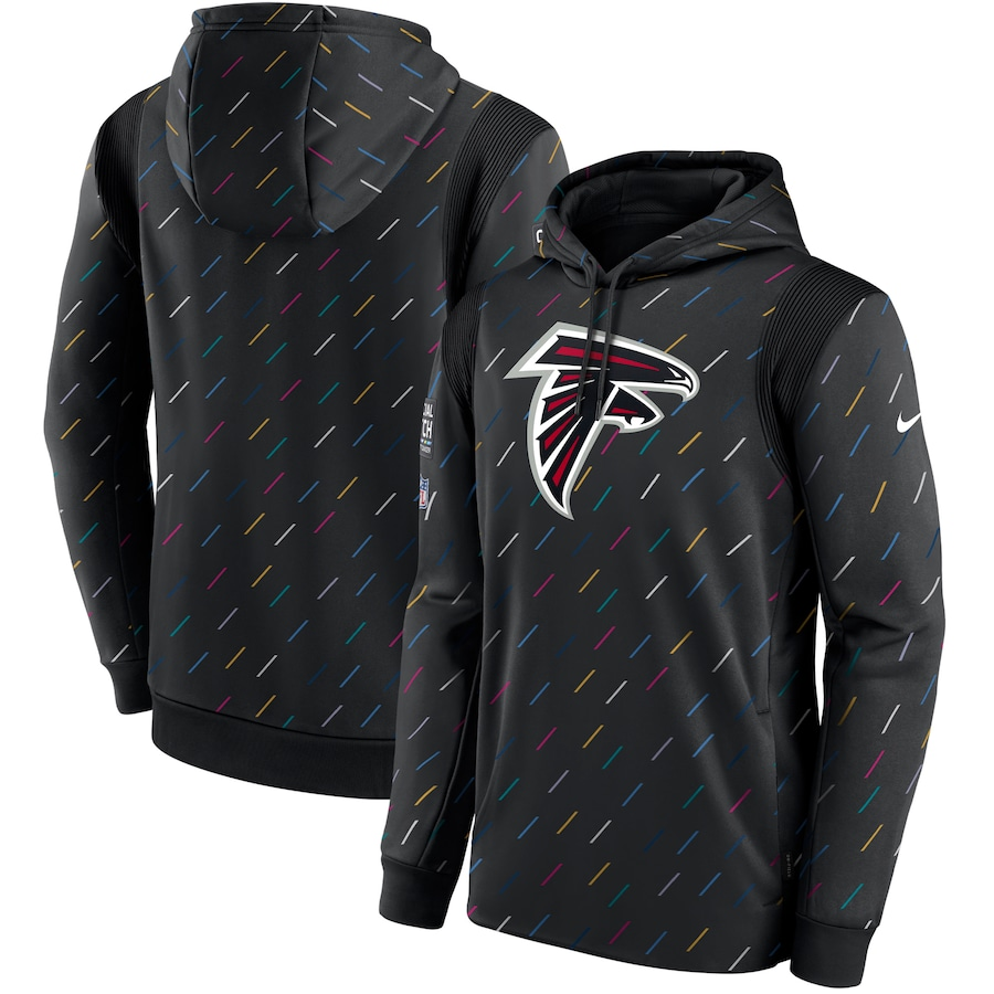 Women NFL Atlanta Falcons 2025 Nike black hoodie->women nfl jersey->Women Jersey
